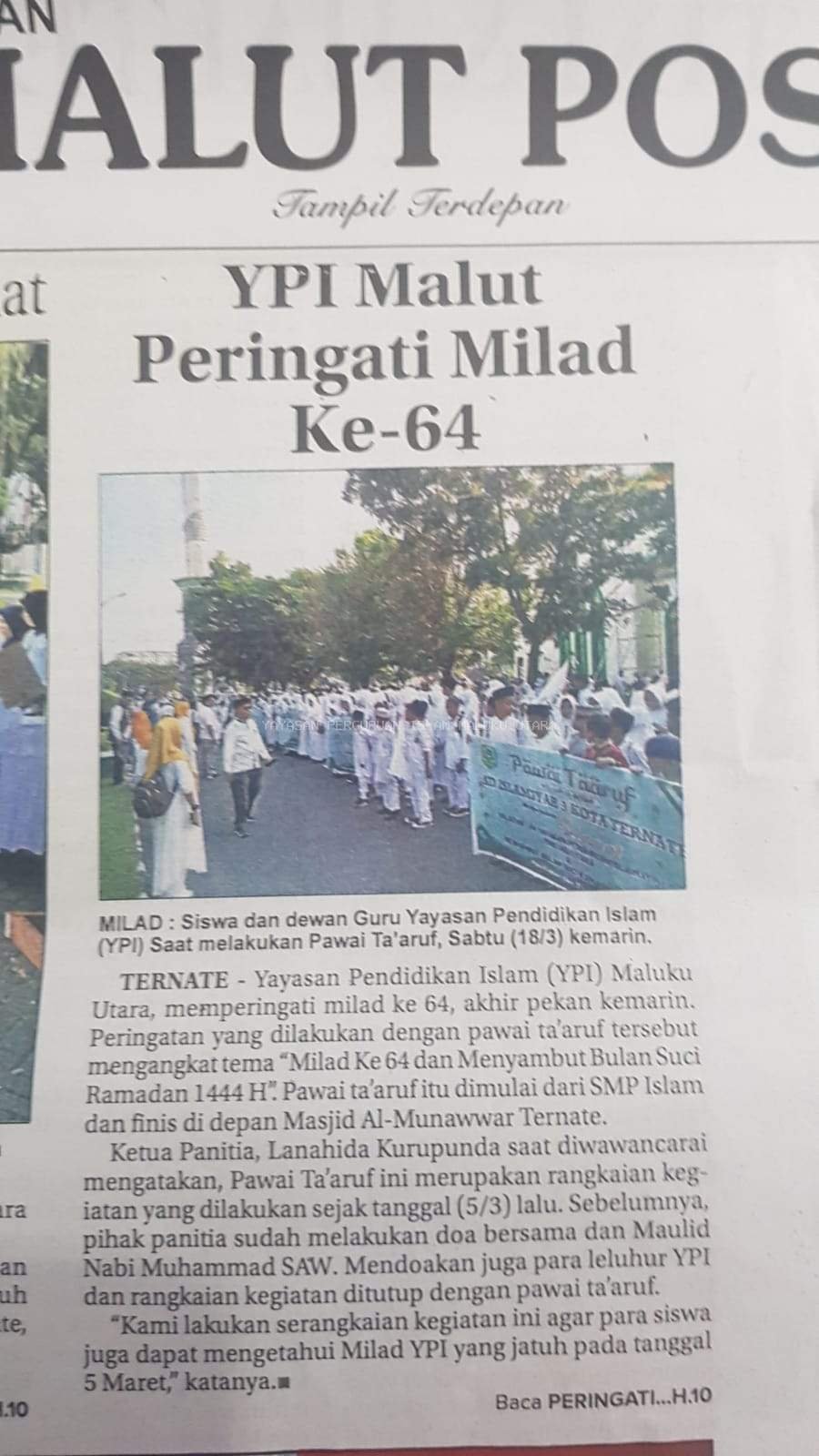 Liputan Koran Lokal Malut Post
